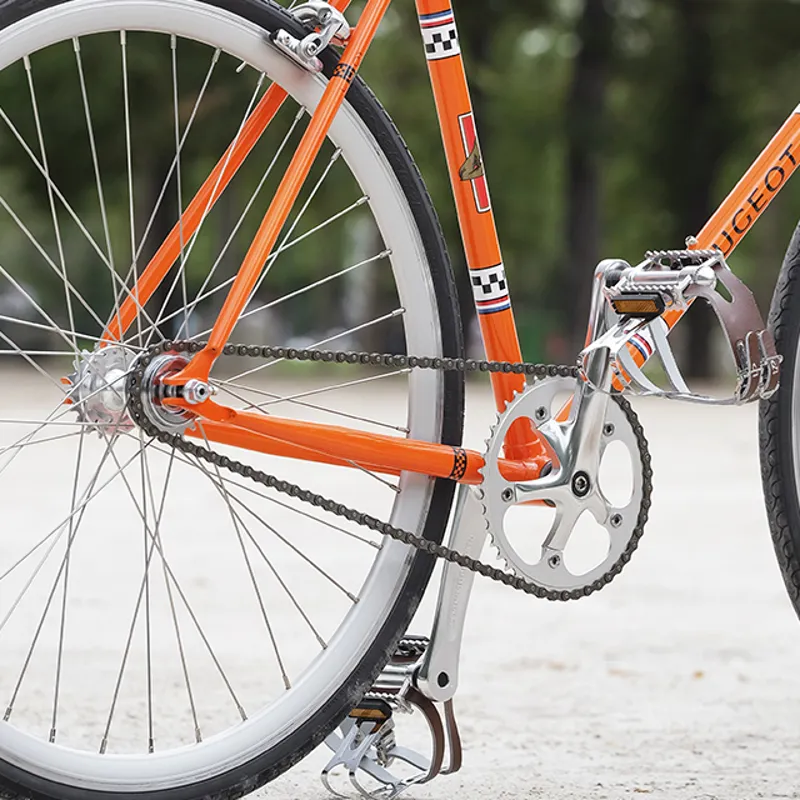 Peugeot LU01 Legend Fixie 700c Sports Hybrid Bike Orange-1