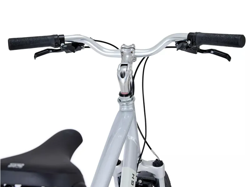 Raleigh Pioneer Trail  27.5 Commuter Hybrid  Bike Silver/White Crossbar-3