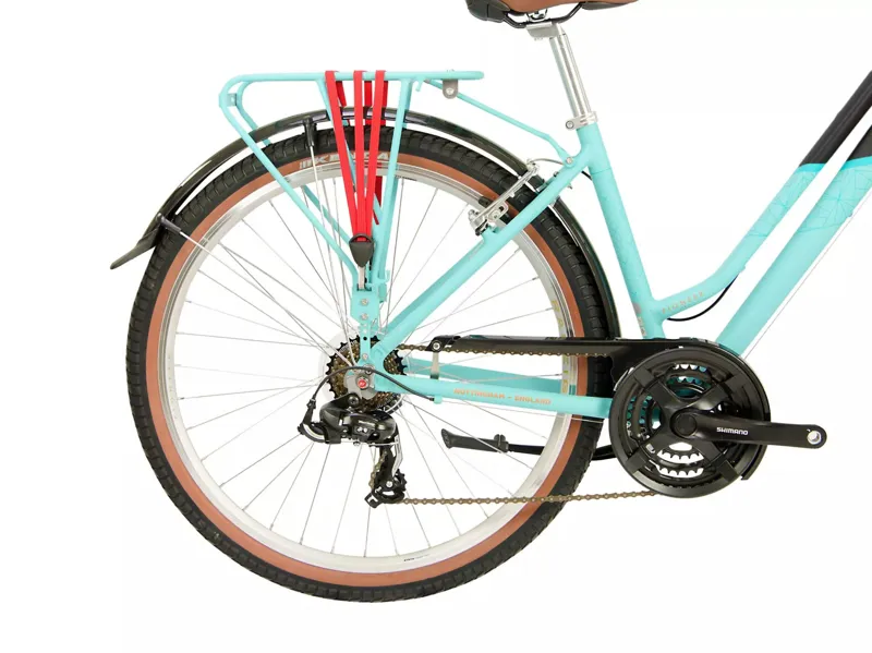 Raleigh Pioneer Trail 27.5 Inch Wheel Commuter Hybrid Bike Aqua/Silver-5