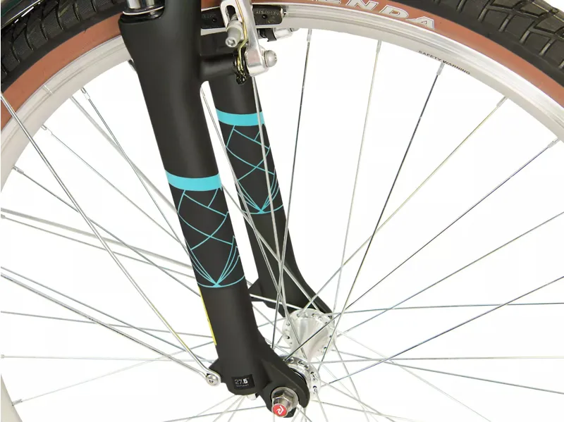 Raleigh Pioneer Trail 27.5 Inch Wheel Commuter Hybrid Bike Aqua/Silver-6