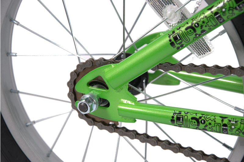 Hawk Robotnic 16 Inch Wheel Kids Bike Green-4