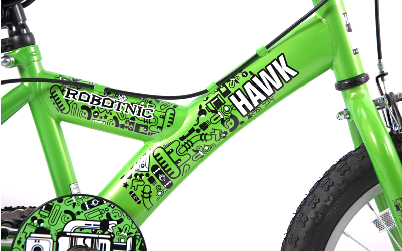 Hawk Robotnic 16 Inch Wheel Kids Bike Green-2