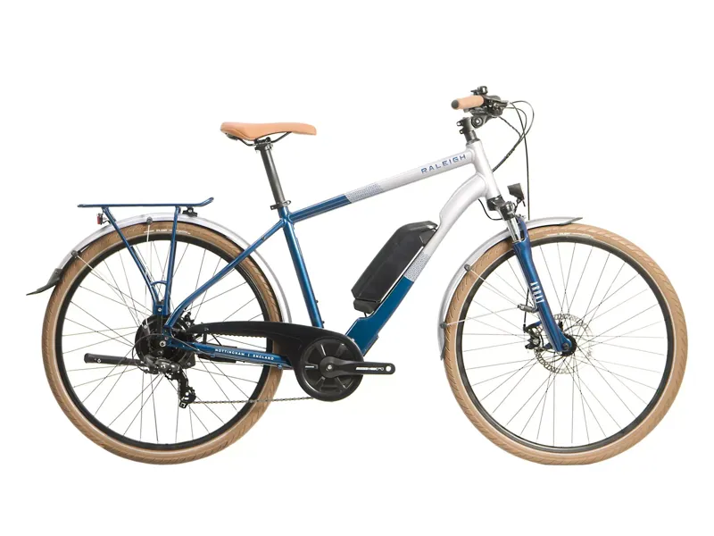Raleigh Array 700c Electric Hybrid Bike Silver/Blue
