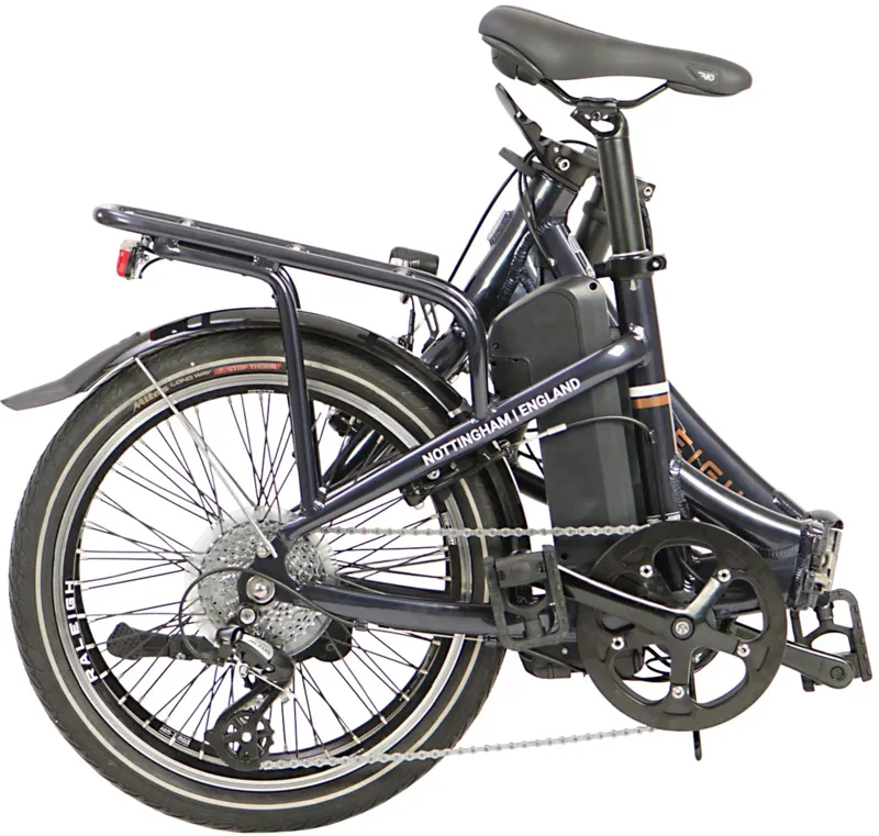 Raleigh Stoweway 20 Inch Wheel Electric Folding Bike Dark Blue-8