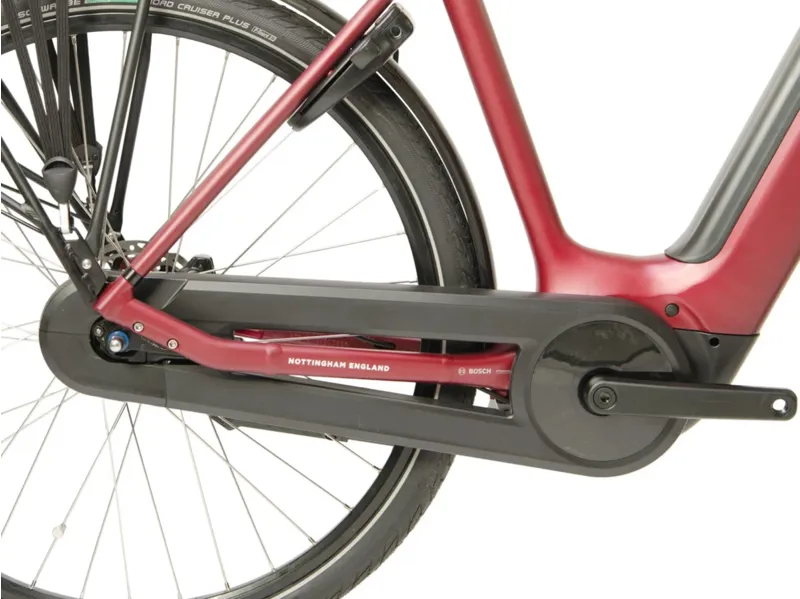 Raleigh Motus Tour Crossbar Hub 700c Electric Hybrid Bike Red-4