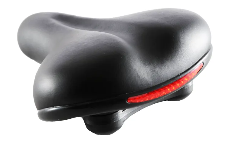 Ammaco Comfort Saddle With Reflector Black-1