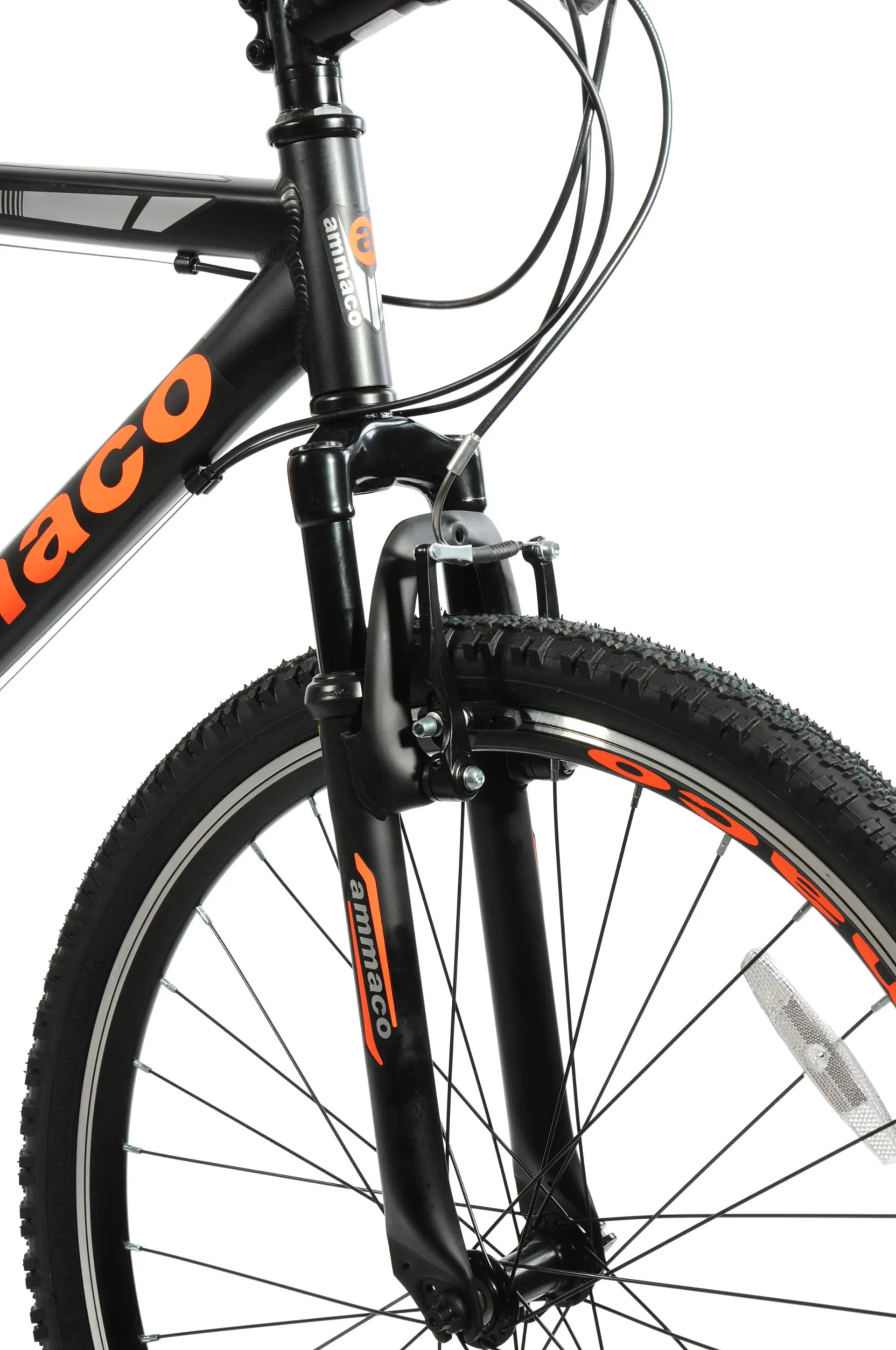 Portapacchi Anteriore Per Mountain Bike ATOO 26'' | Acciaio Nero | Portabagagli Bici VTC