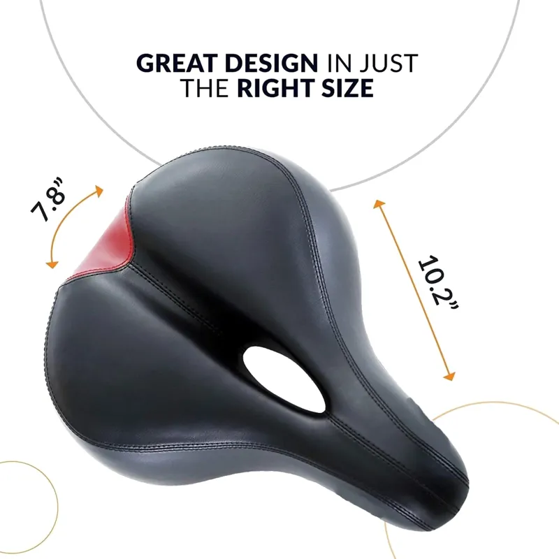Cionlli Comfort Saddle Unisex Black and Red-1