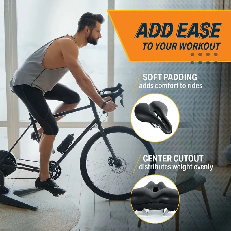 Cionlli Comfortable Saddle Unisex Black-1