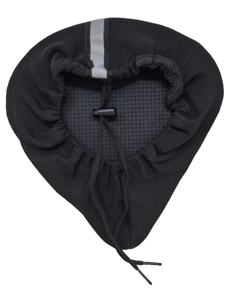 Ladies Gel + Foam Saddle Cover Black -2