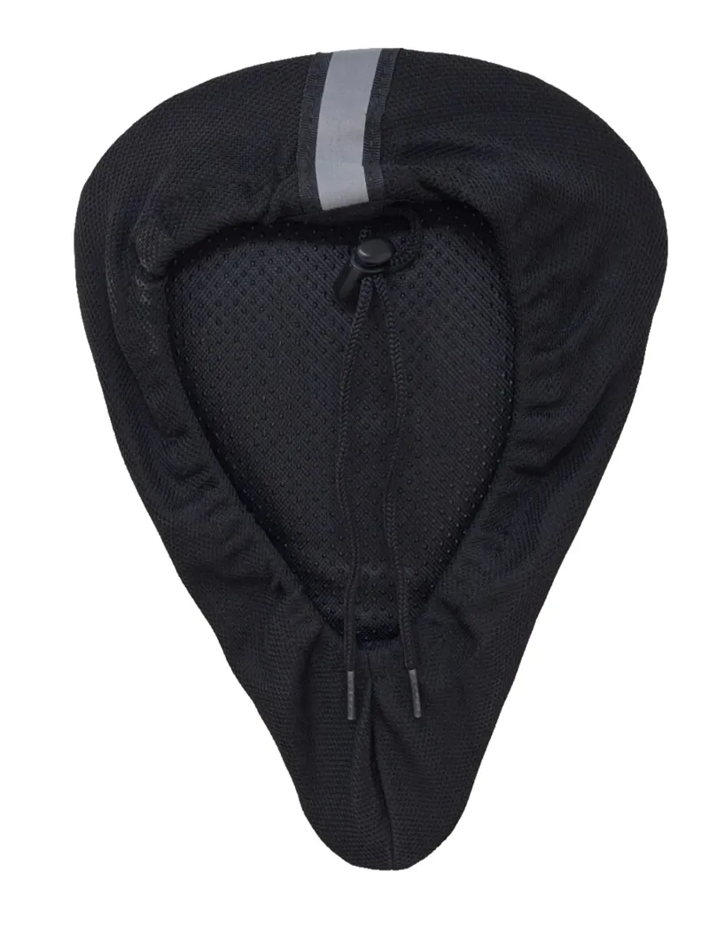 Mens Gel + Foam Saddle Cover Black-2