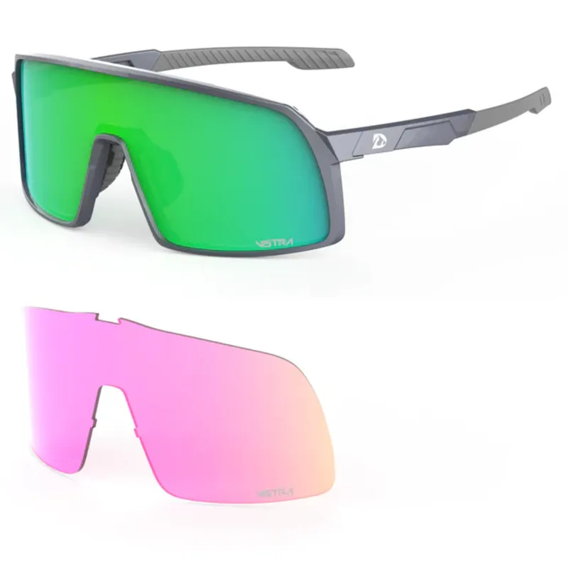 Descent Riot Cycling Sunglasses Grey/Green