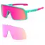 Descent Riot Cycling Sunglasses Teal/Pink