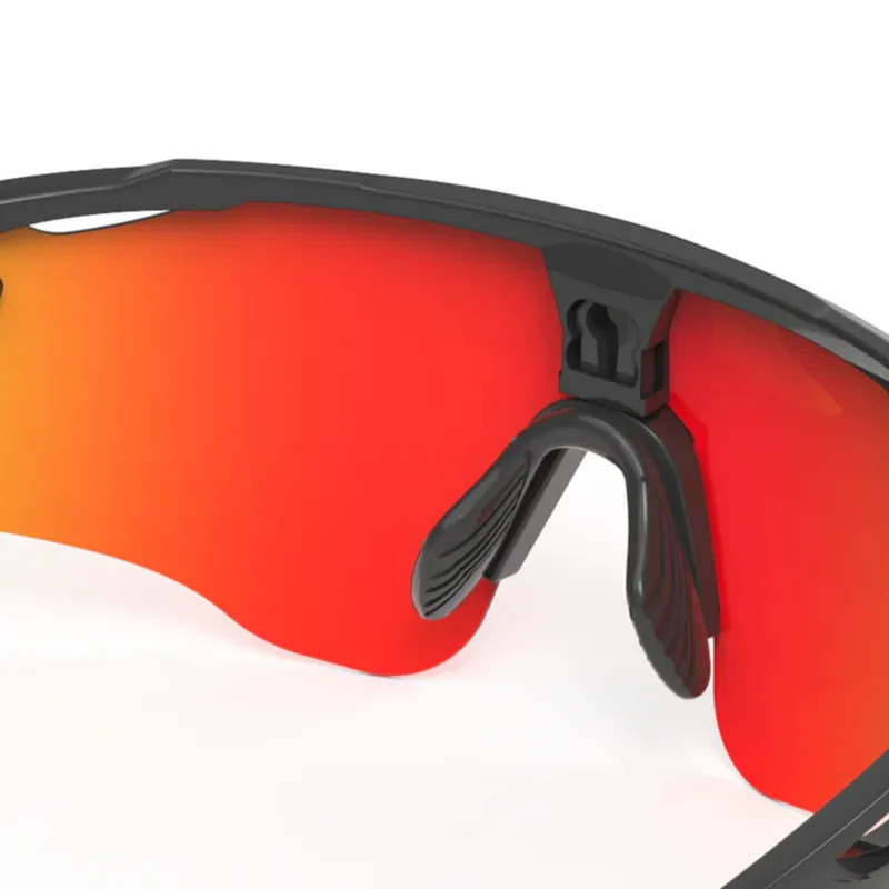 Descent Moov Cycling Sunglasses Red/Black-1