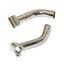 Short Curved Handlebar Bar Ends Chrome