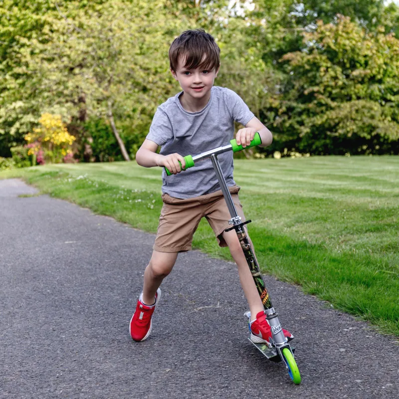 Dinosaur Expedition Scooter - Folding Kids Scooter Green-4