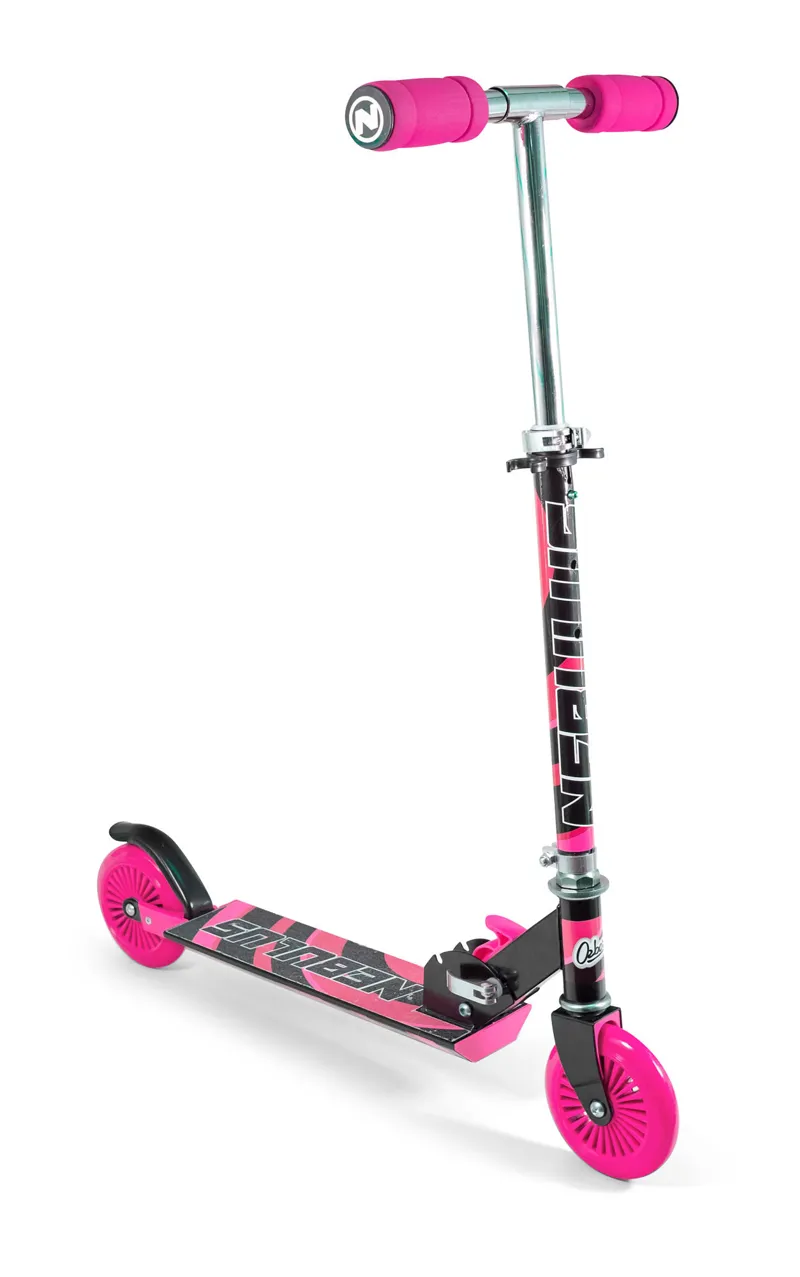 Nebulus Scooter - Black and Pink Folding Kids Scooter