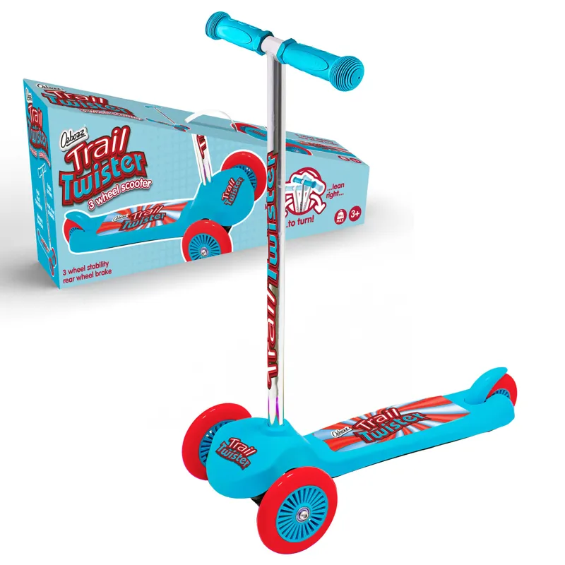 Trail Twist 3 Wheel Scooter Blue-1