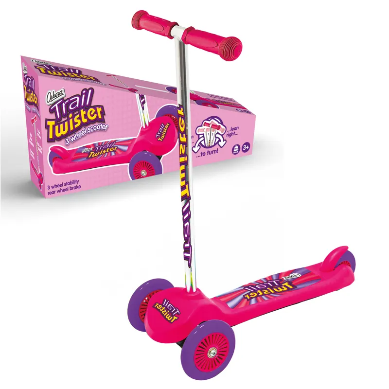 Trail Twist 3 Wheel Scooter Pink-1