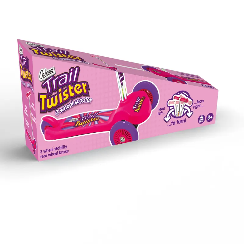 Trail Twist 3 Wheel Scooter Pink-2