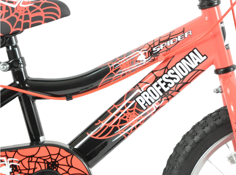Professional Spider 14 Inch Wheel Kids Bike Dusk Red/Black-1