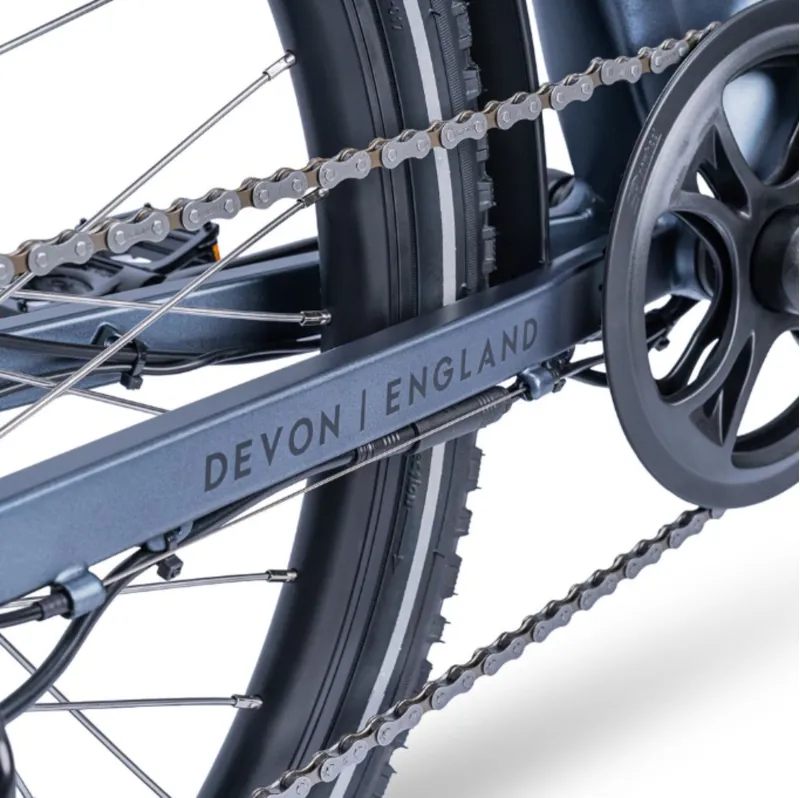 Ampere Deluxe Step Through 26 Inch Wheel Electric Bike Blue 14Ah-5