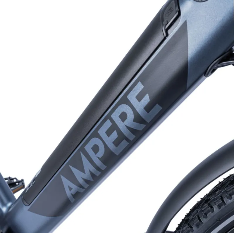 Ampere Deluxe Step Through 26 Inch Wheel Electric Bike Blue 10Ah-3