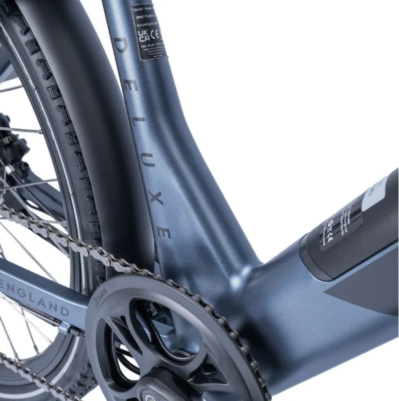 Ampere Deluxe Step Through 26 Inch Wheel Electric Bike Blue 10Ah-9