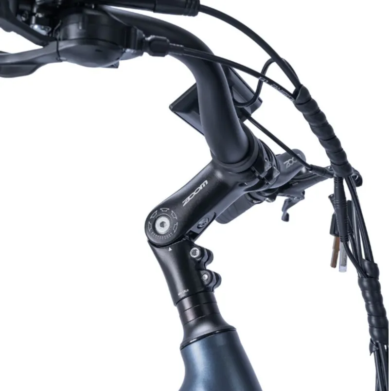 Ampere Deluxe Step Through 26 Inch Wheel Electric Bike Blue 10Ah-11