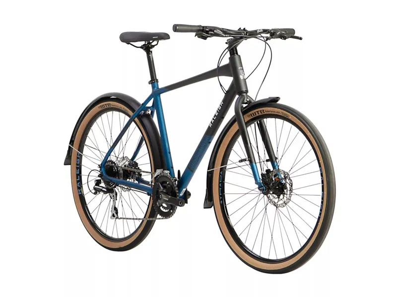 Raleigh Strada City 650B Commuter Hybrid Bike Black/Blue-1