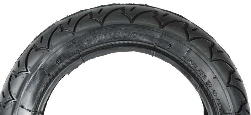 Ammaco Tyre 12 x 1.75 - 2 1/4 Black-1
