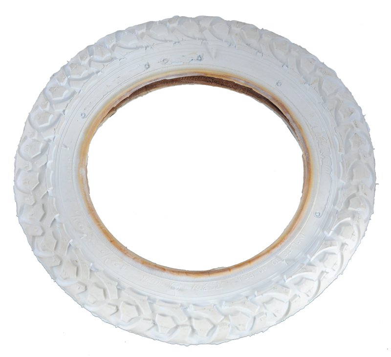 Ammaco Tyre 12 x 1/2 x 2 1/4 White-1