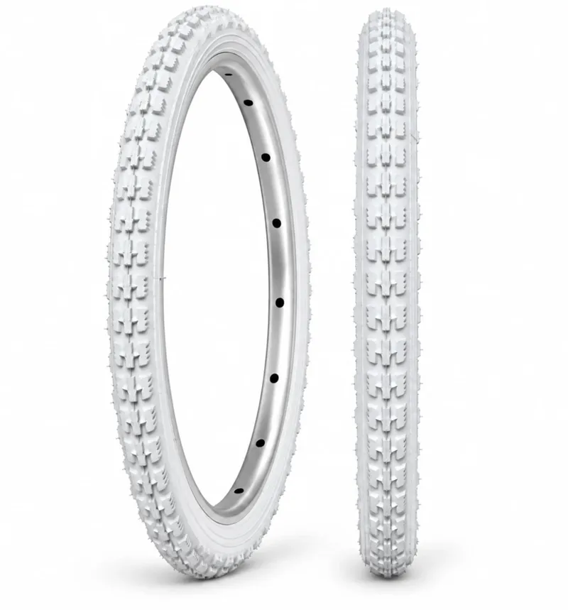 Tyre 16 x 1 3/8 Block Tread White