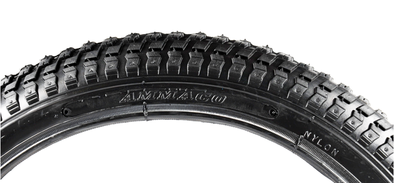 Ammaco BMX Snake Belly Tyre 18 x 2.125 Black-1