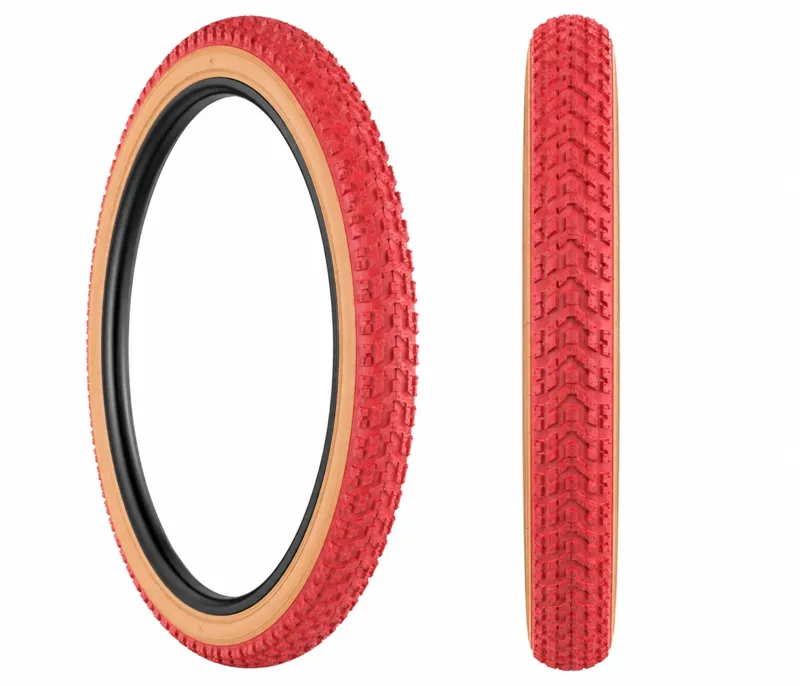 Ammaco 20 x 2.125 Snake Belly Tyre Red