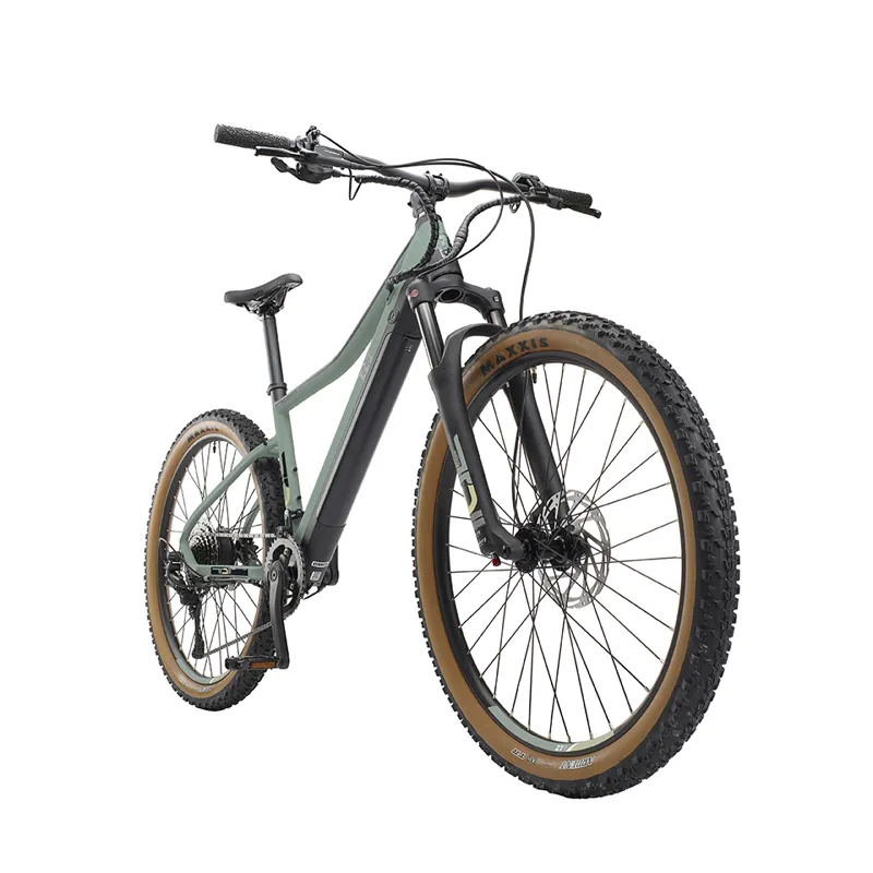 Ezego Trail Destroyer II 27.5 Inch Wheel Bike Green 14Ah Battery-1