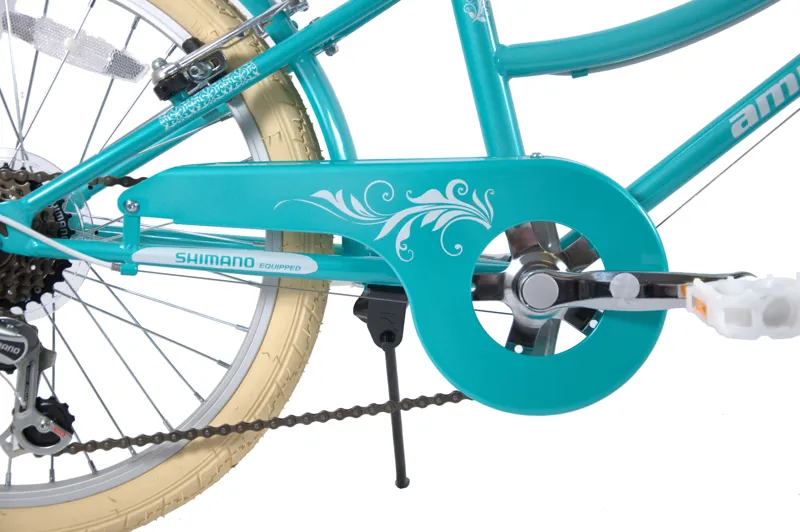 Ammaco Tiffany 24 Inch Wheel Kids Heritage Bike Green-3