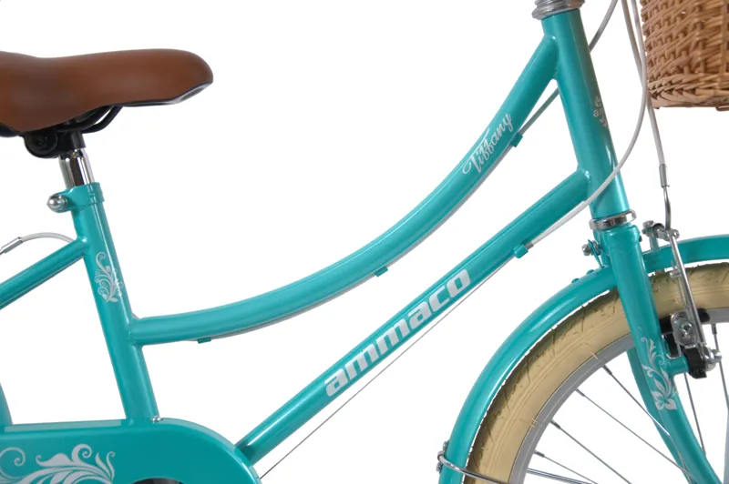 Ammaco Tiffany 24 Inch Wheel Kids Heritage Bike Green-2