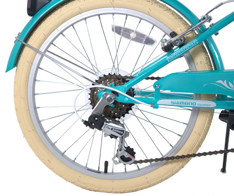 Ammaco Tiffany 24 Inch Wheel Kids Heritage Bike Green-4