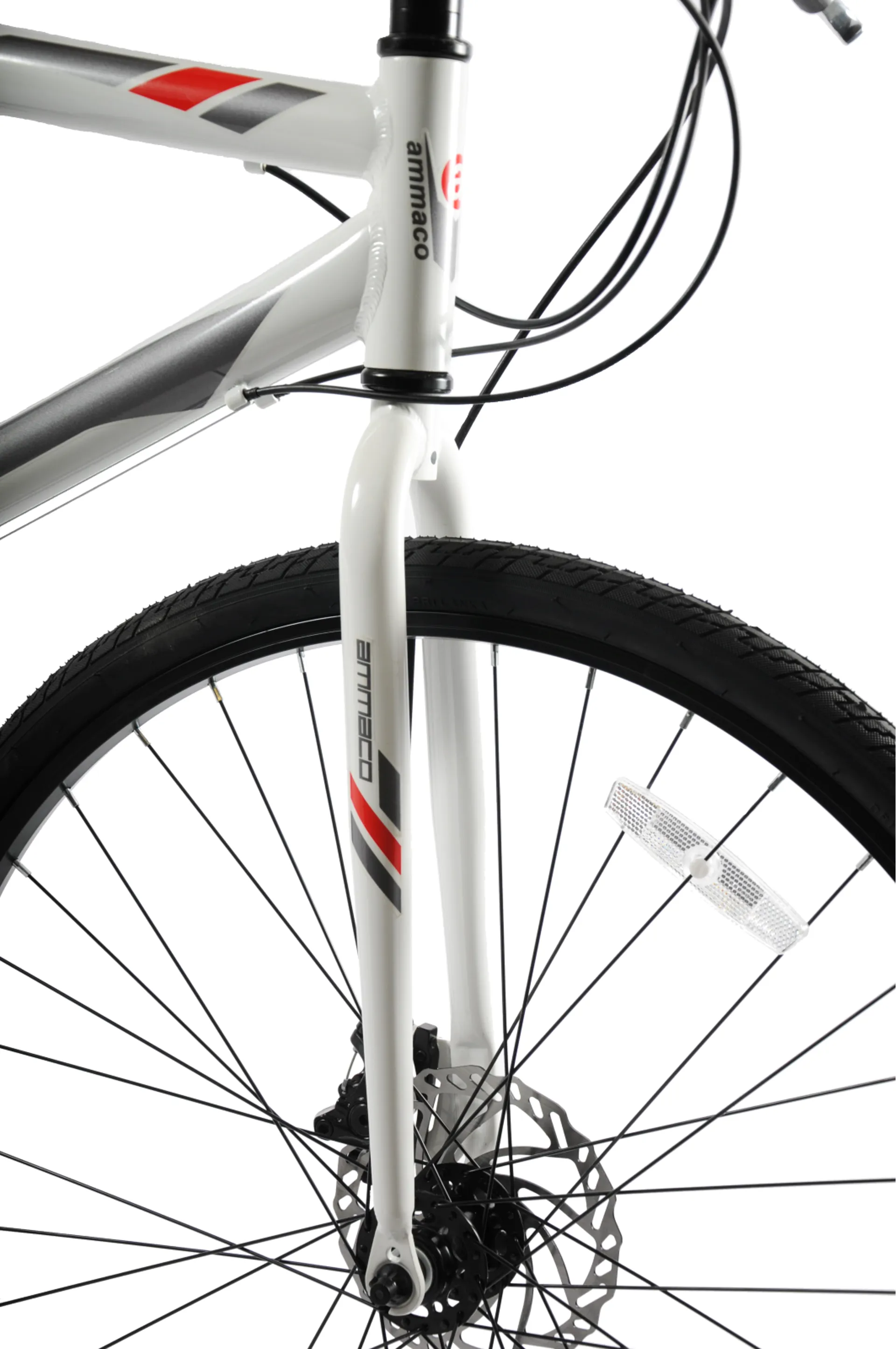 Ammaco Ridgeway 700c Sports Hybrid Bike White