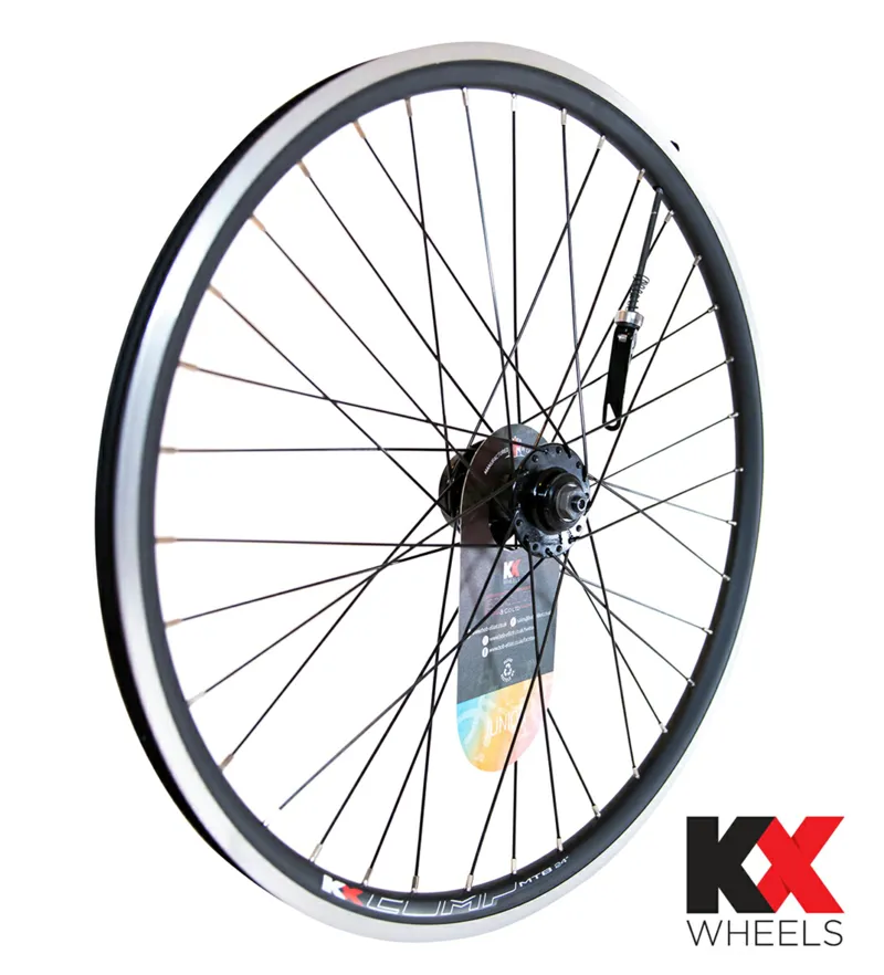 KX 24 Inch Front Doublewall Q/R Disc Wheel Black