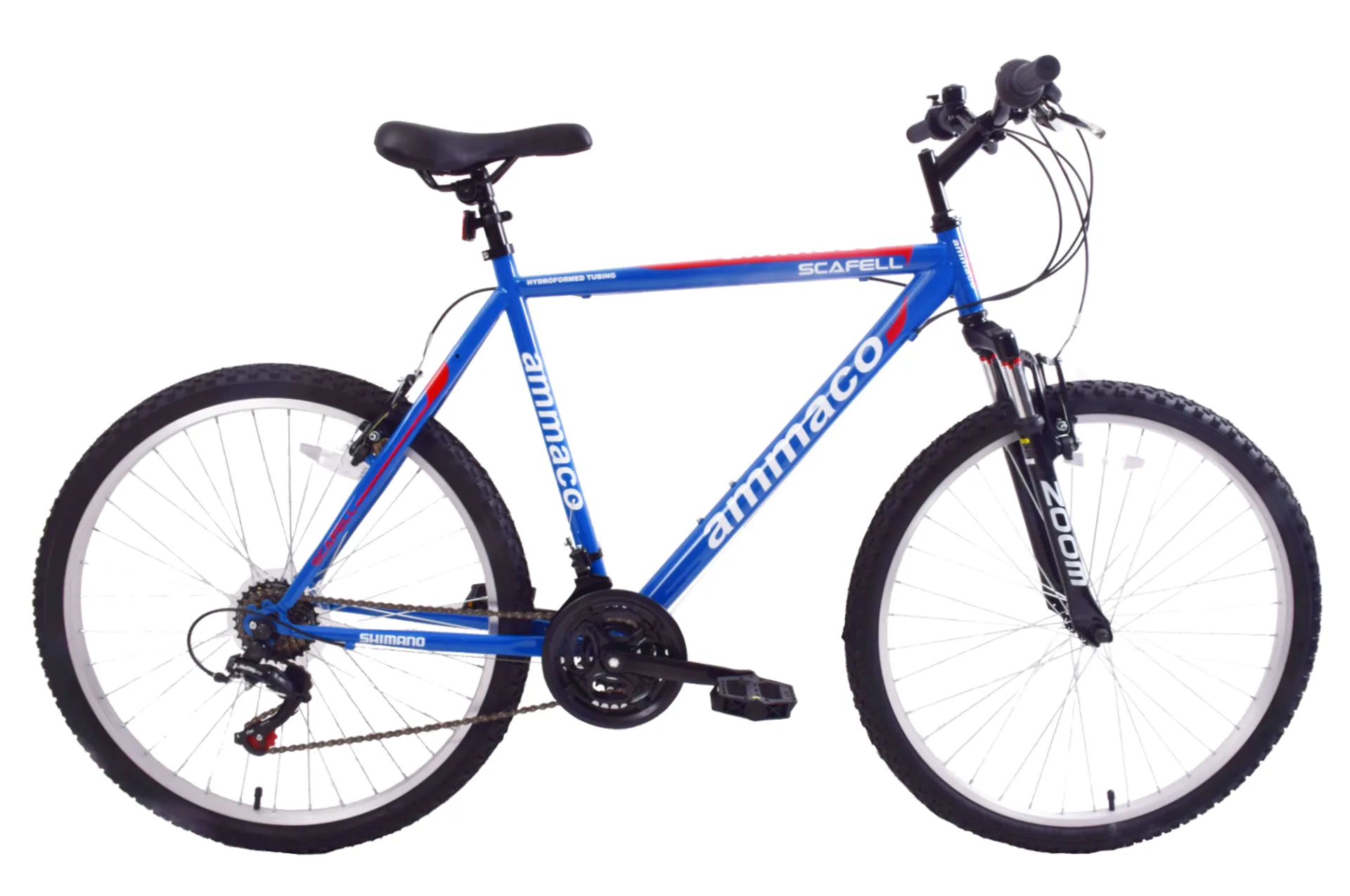 Ammaco Scafell 26 Inch Mountain Bike Blue and Red