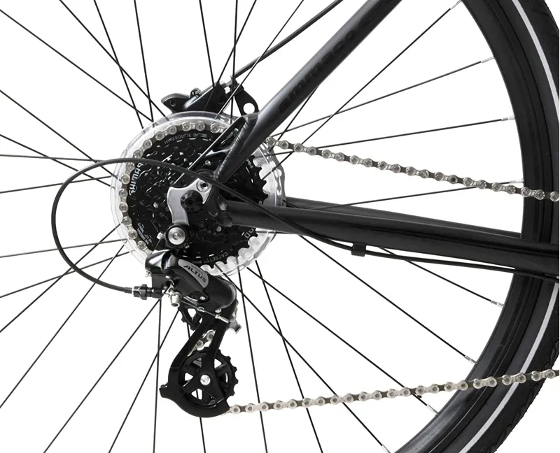 Ammaco Strada 700c Sports Hybrid Bike Black-1