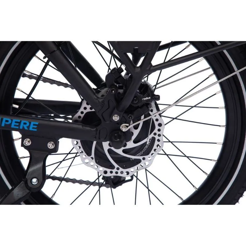 Ampere Alter Low Step Folding Electric Bike Black-9