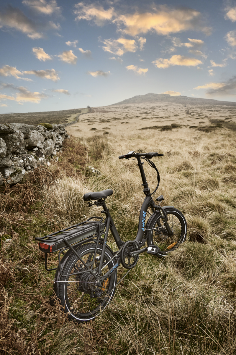 Ampere Alter Low Step Folding Electric Bike Black-3