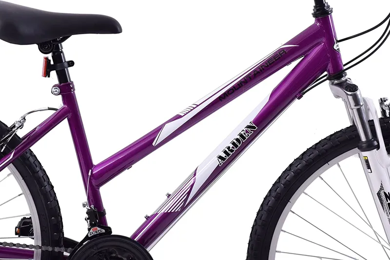 Arden Mountaineer 26 Inch Mountain Bike Purple and White-3