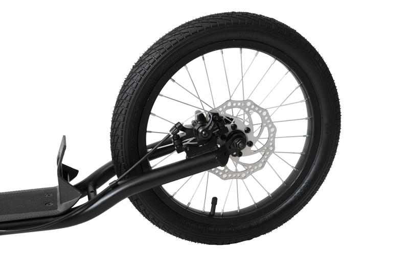 Aztec Large Wheel Scooter Disc Brakes Black-4