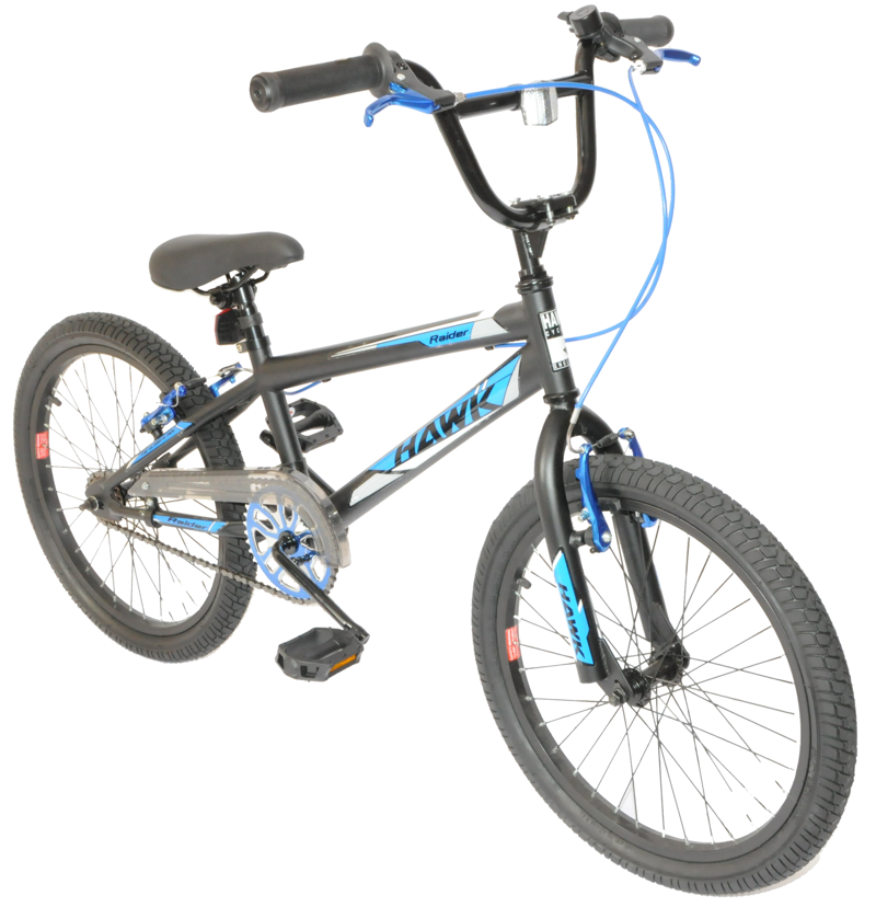 Hawk Raider BMX 20 Inch Wheel Kids Bike Black and Blue-1