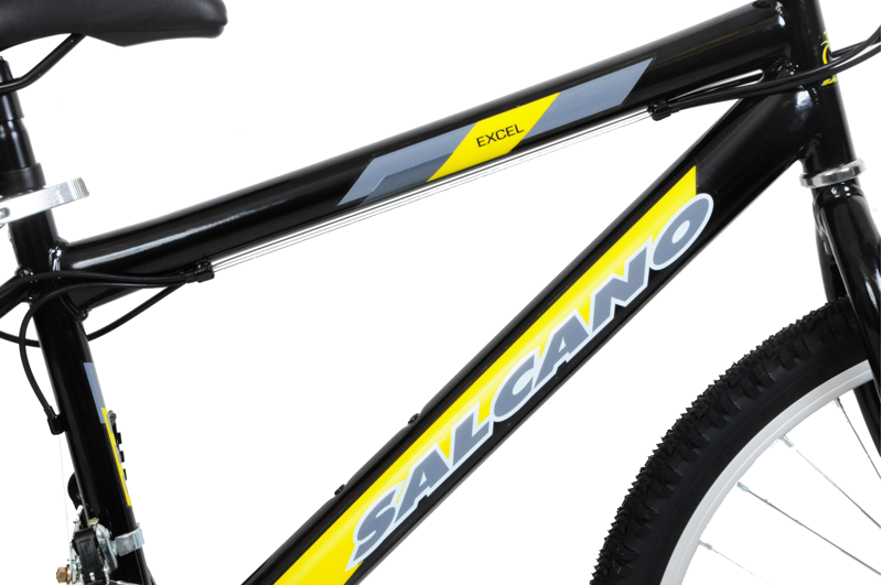 Salcano Excel 24 inch Kids Mountain Bike Black and Yellow-1
