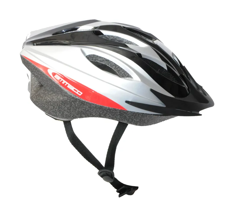 Ammaco Mens MTB Helmet Black and Grey 61-65cm